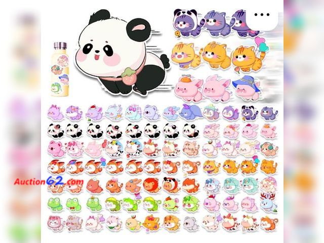 Lot 44-6717g - Lot of 10 Arme Running Animal Stickers, 100Pcs Inspirational Pet Stickers for Water Bottles, Cute Animal Stickers, Motivational Original Ani...