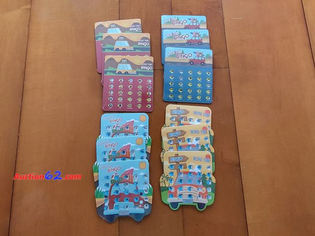 Lot 44-3006g - Lot of 12 Road Trip Bingo Cards - See Pictures - Factory Sealed Appears New, A basic inspection has been given to this item. Sold AS-IS.