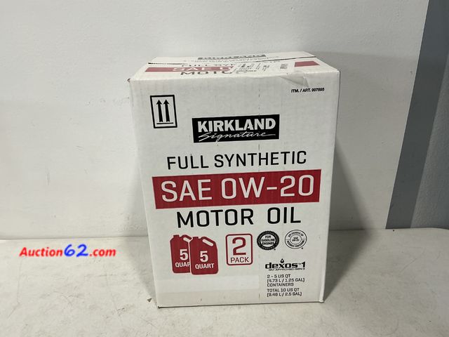 Lot 44-514j - Kirkland Signature 0W-20 Full Synthetic Motor Oil 5-quart See All Photo's Not Tested Appears New, A basic inspection has been given to this ...