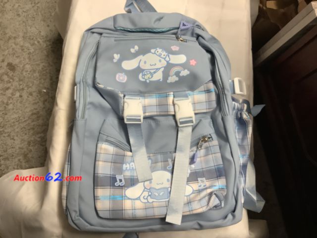 Lot 44-6117a - Blue designed travelers backpack, several pockets Appears New, A basic inspection has been given to this item. Sold AS-IS. See All Photo's N...