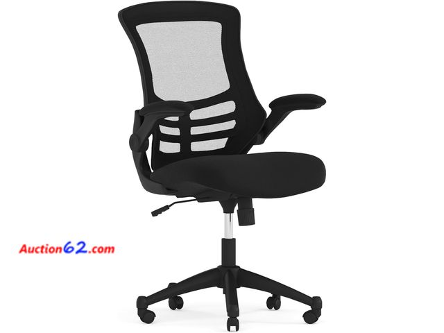 Lot 44-5502j - Mid-Back Swivel Office Chair with Adjustable Seat Height, Ergonomic Mesh Desk Chair, Black Appears New, A basic inspection has been given to...