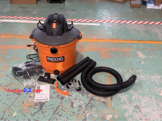 Lot 44-1528j - $123.5 Retail price - 16 Gal. 5.0 Peak HP NXT Shop Vacuum Wet Dry Vac with General Debris Filter, Locking Hose and Attachments HD1640 Not Te...