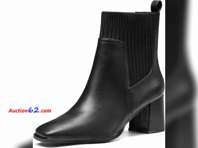Lot 44-106g - Coutgo Women's Slip On Ankle Boots - Size 7 - Bottoms Are Dirty  E-Commerce Return, A basic inspection has been given to this item. Sold AS-...
