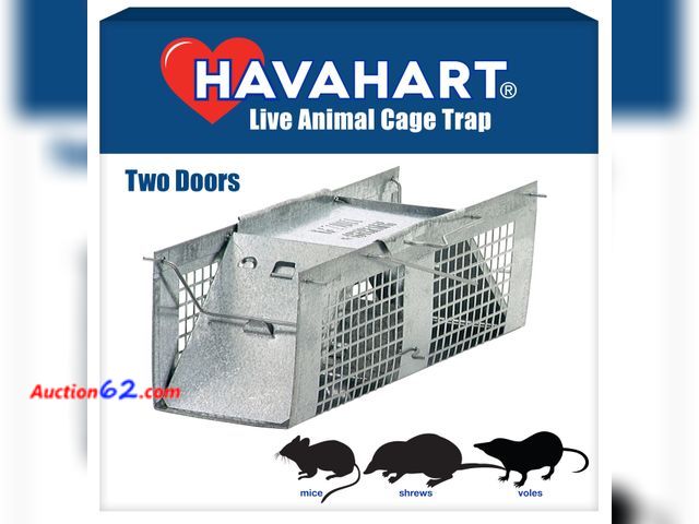 Lot 44-2698f - Havahart X-Small Animal Trap, 2-Door Humane Trap for Mice, Voles, Shrews Appears New, A basic inspection has been given to this item. Sold A...