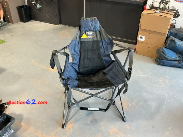 Lot 44-508e - Tommy Bahama Swing Hammock Camping Chair with Carry Bag E-Commerce Return, A basic inspection has been given to this item. Sold AS-IS. See A...