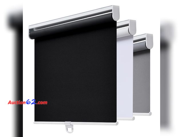 Lot 44-259 - AOSKY Cordless Roller Shades Blackout Blinds for Windows Room Darkening Rolled Up Shades with Spring System, UV Protection Window Shades Doo...