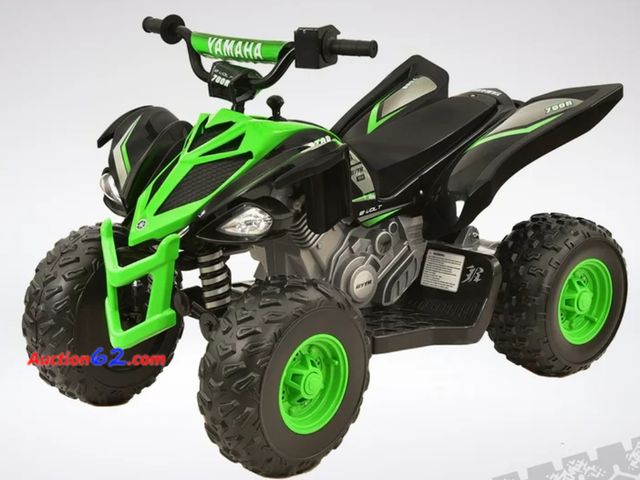 Lot 44-27b - Retail value $259- 12V Yamaha Raptor ATV Powered Ride-on for Boys &amp; Girls, Ages 3+, up to 5 MPH 1. Appears New, A basic inspection has b...