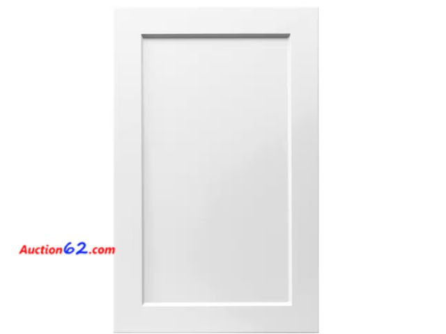 Lot 44-745b - Retail value $35- Custom Thermofoil or Finished Wood Cabinet Door 1. Appears New, A basic inspection has been given to this item. Sold AS-IS...