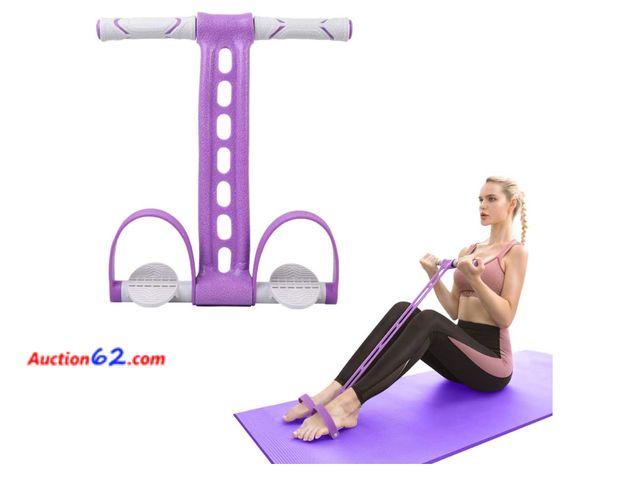 Lot 44-122g - AIKOTOO Pedal Resistance Band Elastic Pull Rope Fitness Sit-up Appears New, A basic inspection has been given to this item. Sold AS-IS.