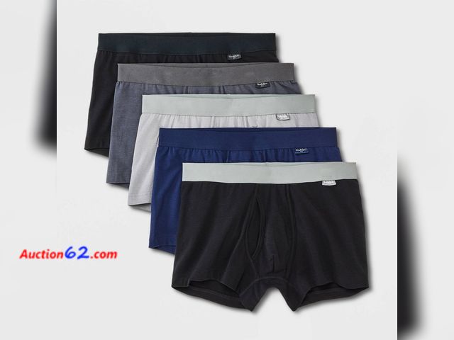 Lot 44-859i - Men S Classic Trunks 5pk All Black Size XL 40/42 Mid Rise Knit See All Photo's Not Tested Appears New, A basic inspection has been given to ...