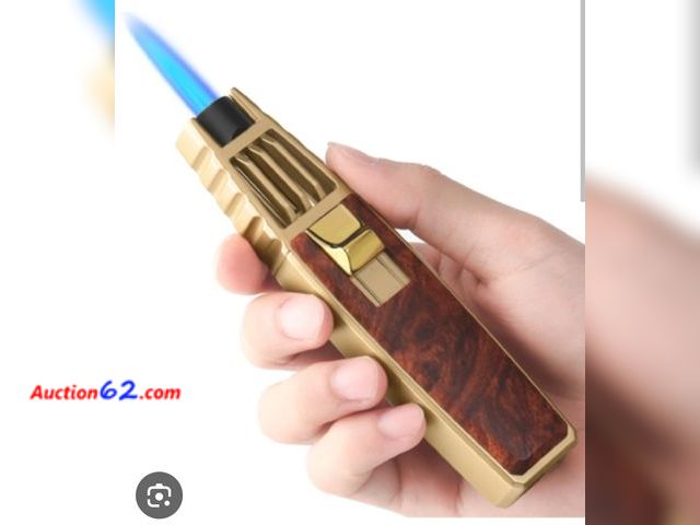 Lot 44-6853p - REDBANK Torch Lighter, Windproof Butane Refillable Gas Long Lighter (Gold &amp; Red) Appears New, A basic inspection has been given to this ...