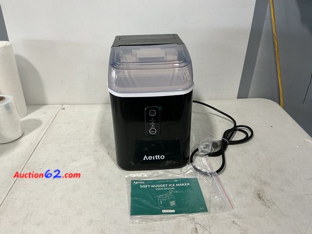 Lot 44-916j - Not Tested- Sold As Is- $120 Retail price - Aeitto Ice Maker WBJ-01NA Appears New, A basic inspection has been given to this item. Sold AS-I...