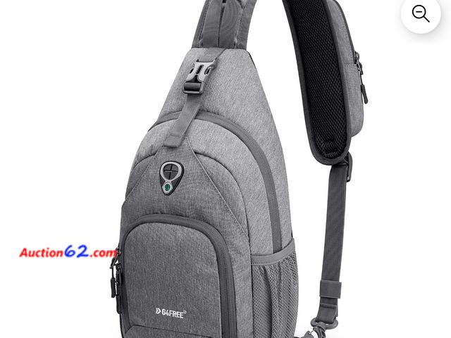 Lot 44-6639t - G4Free RFID Crossbody Bag, Sling Backpack  Appears New, A basic inspection has been given to this item. Sold AS-IS.