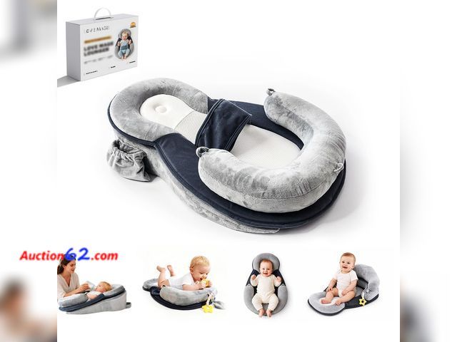 Lot 44-1616e - Baby Feeding Pillow, Anti Overflow Breast Feeding Pillow, Tummy Time Mat Appears New, A basic inspection has been given to this item. Sold A...