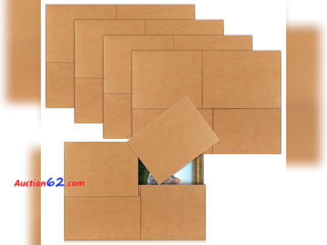 Lot 44-1562o - ForraFun 5 Sets 20 Pcs Large TV Picture Mirror Moving Boxes, 40" x 30" x 4" Picture Shipping Box Cardboard Boxes for Moving Packing Shipping...