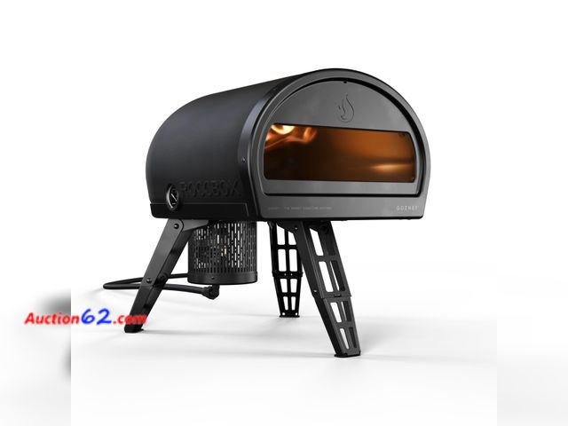 Lot 44-105f - $399.99 Retail price - Gozney Roccbox Outdoor Pizza Oven, Black, Portable, Gas &amp; Wood Fired, Restaurant-Grade Appears New with box damag...