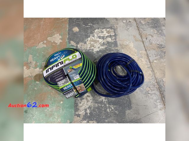Lot 44-880f - 1 has been cut at end. Ray Padula InfiniFlo 100ft Platinum Heavy Duty Garden Hose Not Tested E-Commerce Return, A basic inspection has been ...