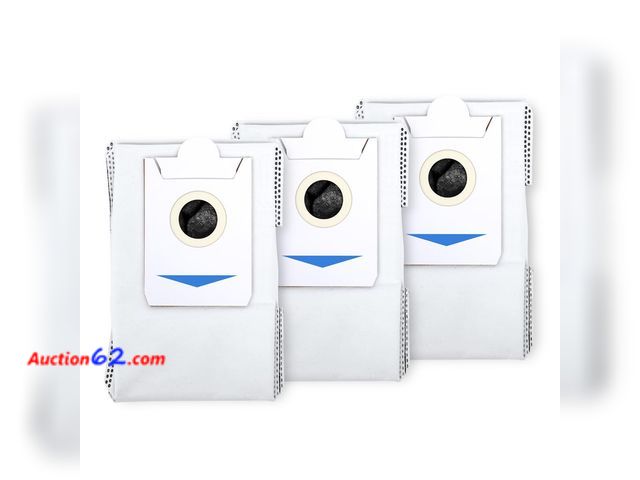 Lot 44-1965e - ECOVACS Dustbag 3 Pcs, Compatible with DEEBOT X2 OMNI/ X2 COMBO, Robot Vacuum and Mop Combo, White Appears New, A basic inspection has been ...