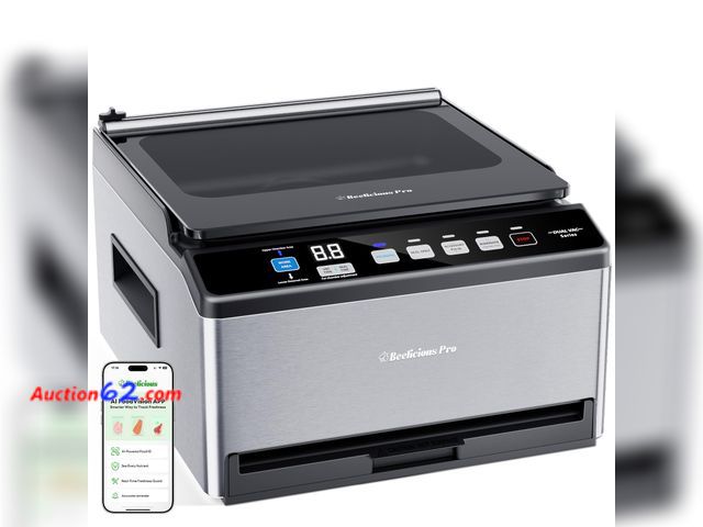 Lot 44-1108o - $359.99 Retail price - DualCore CVS101 Chamber Vacuum Sealer for Liquids &amp; Sous Vide, 6L Dual Vacuum Zones &amp; Extra-Wide Bag Clamp, 2...