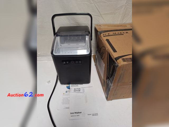 Lot 44-7135i - Counter top/portable ice maker, bullet-shaped (2 sizes) 26-27 lbs of ice daily capacity, makes 9 cubes in 6-9 minutes, self cleaning 11"×10....