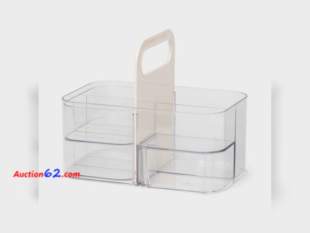 Lot 44-732w - Cosmetic Vanity Makeup Caddy Off White - Brightroom™ See All Photo's Not Tested Appears New, A basic inspection has been given to this item....