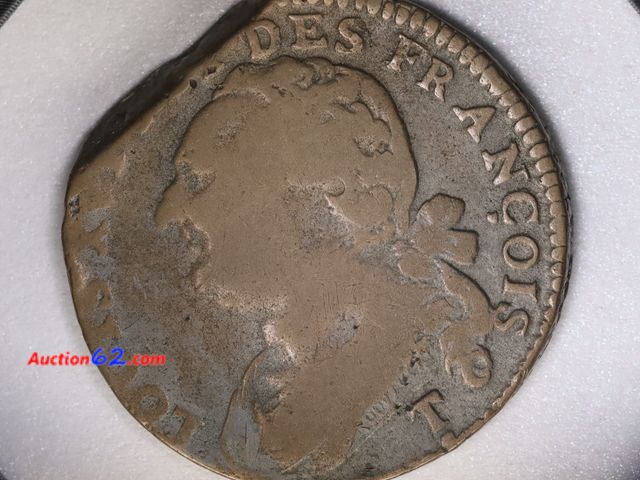 Lot 44-8300i - 1792 FRENCH 12 DENIERS. MINTED IN THE NANTES MINT.-T