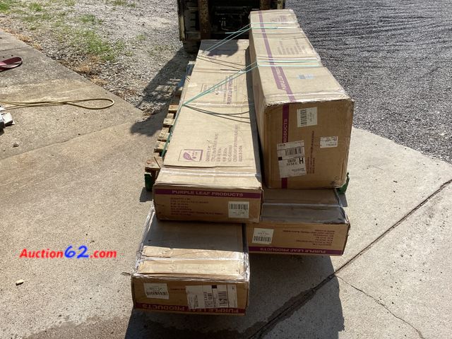 Lot 44-86g - Full Set Is $1649- (Missing Box 5/5) PURPLE LEAF 11ft. x 13ft. Light Gray Patio Outdoor Gazebo for Backyard Hardtop Aluminum Frame, Hooks, C...