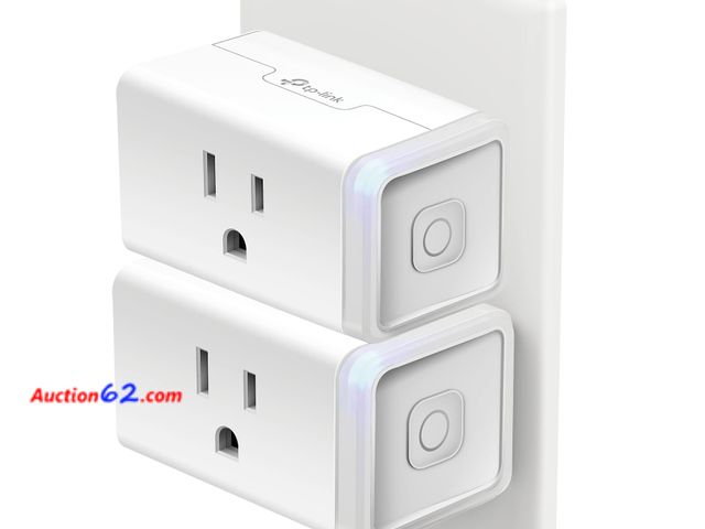 Lot 44-1538p - Kasa Smart Plug HS103P2, Smart Home Wi-Fi Outlet Works with Alexa, Echo, Google Home &amp; IFTTT, No Hub Required, Remote Control,15 Amp,UL ...