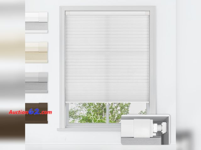 Lot 44-1963o - LazBlinds No Tools No Drill Cordless Cellular Shades, Light Filtering Honeycomb Shades for Home, Thermal Insulation Blinds for Windows, 30" ...