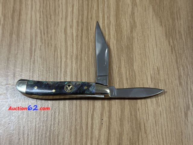 Lot 44-6137o - Eagle edge 2 blade peanut knife white handle 440 stainless steel approximately 3 in long. Pre tagged $14 from store closing.#70880. NEW. See...