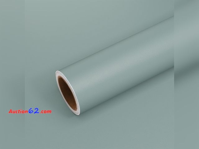 Lot 44-4104a - VEELIKE Thick Dusty Blue Peel and Stick Wallpaper Matte Blue Wallpaper for Bedroom Bathroom Boys Room 24''x354'' Removable Self Adhesive Blu...