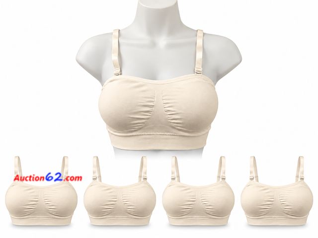 Lot 44-6170m - Set of 5 Shapewear Sports Bra’s size 1X has removable straps. Appears New, A basic inspection has been given to this item. Sold AS-IS. See A...
