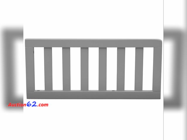 Lot 44-562t - Delta Children Toddler Guardrail #0080 Toddler Guardrail, Greenguard Gold Certified, Grey Appears New, A basic inspection has been given to ...