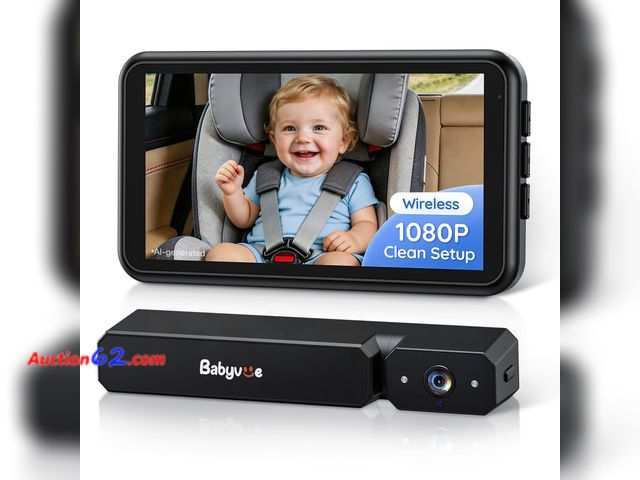 Lot 44-1606e - $129.99 Retail price - Babyvue BV6 Wireless Baby Car Camera Fast Setup, No Wiring Car Baby Monitor Appears New, A basic inspection has been ...
