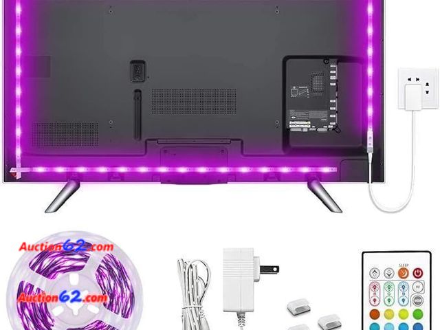 Lot 44-9019i - MY BEAUTY LIGHT LED Strip Light for 75-82in TV, 4096 DIY Colors Options RGB Appears New, A basic inspection has been given to this item. Sol...
