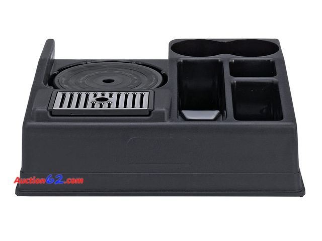 Lot 44-1500j - Service Ideas APLR15BL Airpot Stand and Condiment Station, Holds 1 Airpot-5 Condiments, Black Plastic Not Tested See All Photo's Appears New...