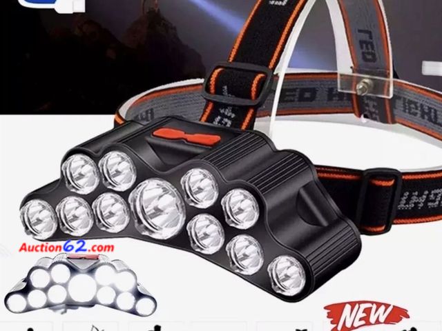 Lot 44-9023o - LED 18650 Rechargeable Headlamp Waterproof Rechargeable Super Bright Fishing Head Flashlight Torch Work Lamps For indoor Outdoor Camping Fis...