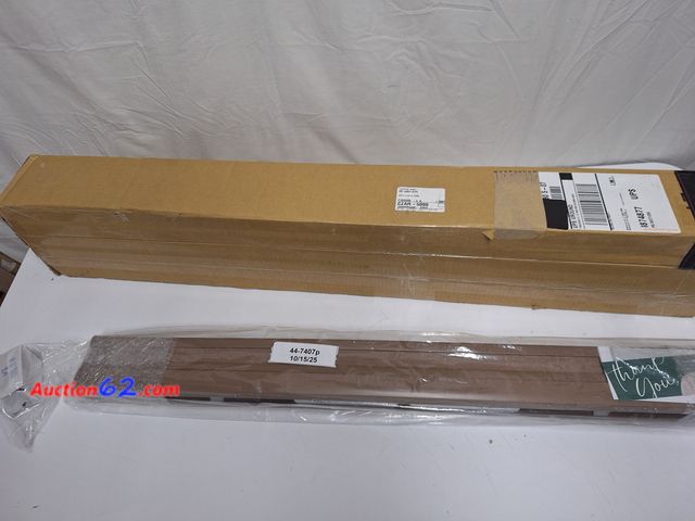 Lot 44-7407p - Lot of (3) 1.5" cordless brown 35" width × 48" length dark out blinds  Appears New, A basic inspection has been given to this item. Sold AS-...