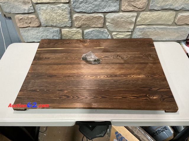 Lot 44-1766 - Wood Tray stove cover  E-Commerce Return, A basic inspection has been given to this item. Sold AS-IS. See All Photo's Not Tested Scratched