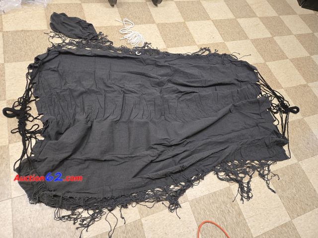 Lot 44-6610w - 9ft Hammock with Tying Ropes And Carrying Bag Black Appears New, A basic inspection has been given to this item. Sold AS-IS.