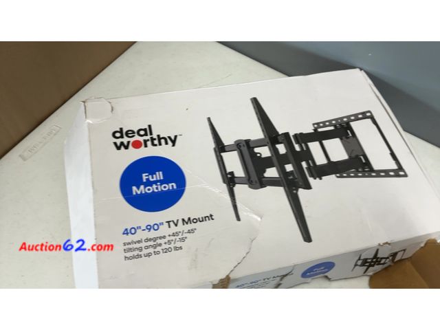 Lot 44-2667w - Deal Worthy Full Motion 40"-90" TV Mount Appears New, A basic inspection has been given to this item. Sold AS-IS. Not Tested See All Photo's...