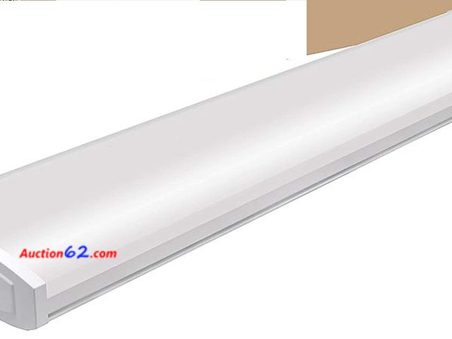 Lot 44-1800i - $89.99 Retail price - Hampton Bay Lighting 4 ft. High Output 5200 Lumens Integrated LED White Wraparound Light 4000K Bright White 120-277V (...