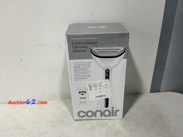 Lot 44-830 - Conair ExtremeSteam Garment Steamer Not Tested See All Photo's E-Commerce Return, A basic inspection has been given to this item. Sold AS-IS...