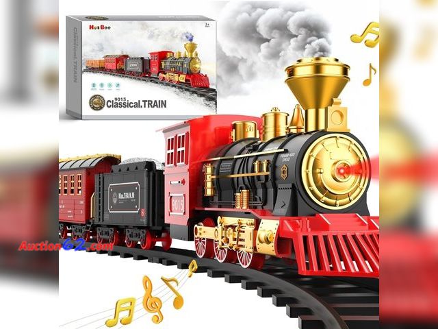 Lot 44-7127x - Hot Bee Train set with smoke, lights and sound  Appears New, A basic inspection has been given to this item. Sold AS-IS. Never opened, Facto...