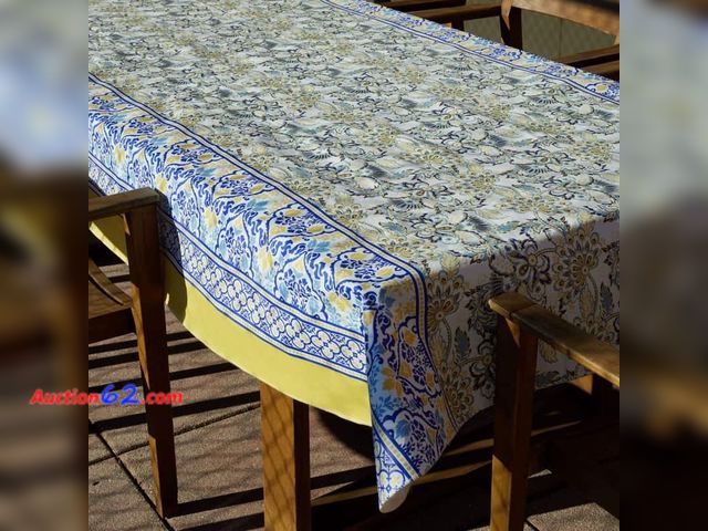 Lot 44-4057b - Yves Multi Print 100% Vinyl Tablecloth 70" Round Appears New, A basic inspection has been given to this item. Sold AS-IS. Not Tested
