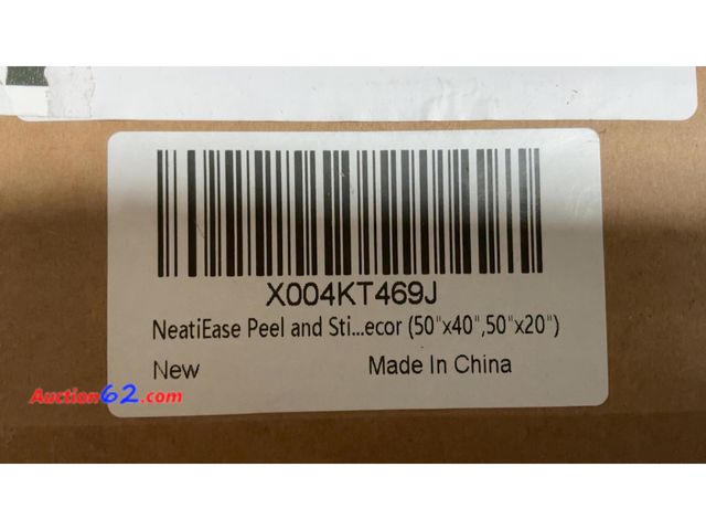 Lot 44-275 - NeatiEase Peel and Stick Wall Molding Kit 6-Frame Pre-Made, Ready-to-Assemble Wall Moulding Panel Frame, Self-Adhesive Wainscoting Panels Wa...