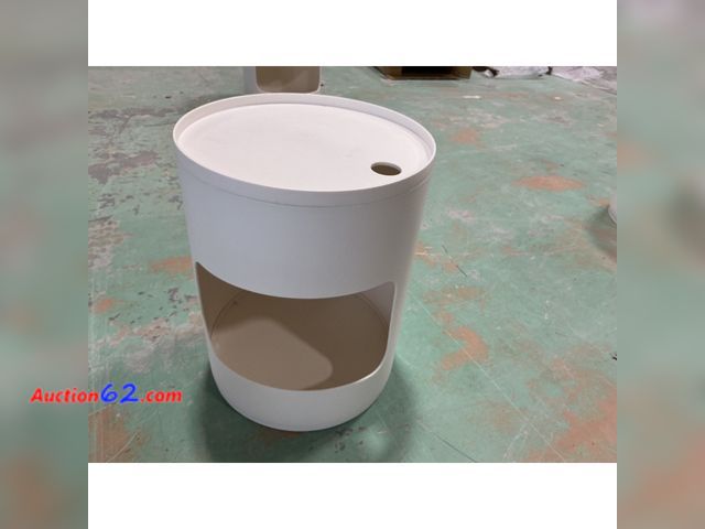 Lot 44-1556 - Target Stacking Dorm Side Table - One window with lid, White E-Commerce Return, A basic inspection has been given to this item. Sold AS-IS. ...