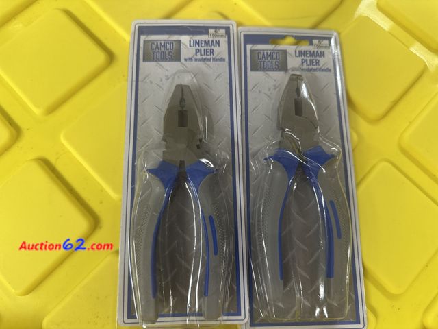 Lot 44-7530g - 2 pair of camco tools 6” lineman pliers. New. See photos. See All Photo's Not Tested Never opened, Factory Sealed