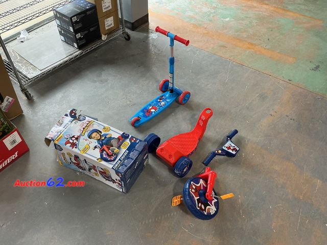 Lot 44-594j - Marvel Spidey and His Amazing Friends Ride-Ons Lot
 See All Photo's E-Commerce Return, A basic inspection has been given to this item. Sold ...