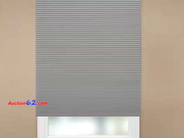 Lot 44-4007b - Pewter Cordless Blackout Cellular Shade for Windows - 30 in. W x 48 in. L (Actual Size 29.75 in. W x 48 in. L) 1. Appears New, A basic inspe...